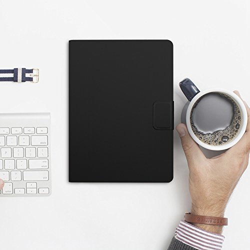 Huawei MediaPad M3 Lite 10.1 hülle, IVSO hochwertiges PU Leder Etui hülle Tasche Case – mit Standfunktion, super 360° Anti-Wrestling, ist für Huawei MediaPad M3 Lite 10.1 Tablet-PC perfekt geeignet (Schwarz) - 3