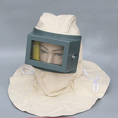 FENGLIUSandblasting Full Face Mask Sand Paint Dust Cap, Dustproof Full Of Thick Polished Paint, Protective Cap Spray Mask