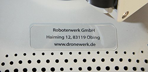 Preisvergleich Produktbild Roboterwerk Drohnen Kennzeichen, Flexibles Micro Glas, Drohnenplakette feuerfest, Drohnen Kennzeichnung, Drohnen Plakette, Drohnenkennzeichen