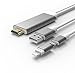 Produktbild ULTRICS® Lightning HDMI Kabel, Micro USB zu HDMI AV 3D HDTV HD 1080p Hochwertiges Digital Video Konverter MHL Kabeladapter für iPad iPhone 7 / 7plus, Android, Samsung Smartphones - 2M / 6ft