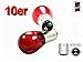 Produktbild 10x Glas Rot Auto Birne BAY15D R 380 12V 21 / 5W Stop Tail Twin Filament E Markiert