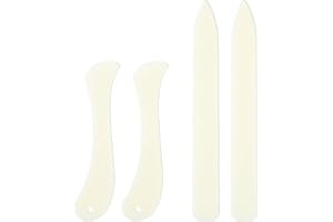 BFUZXY 4 Stk Falzbein für Papier,Kunststoff Falzbrett Bone für Folder Schneide,Binding Book Falz,Falzmaschinen Falzstift kit Knochen für Origami Buchbinderei,Handwerk Werkzeug für Falten,Rillen,Falzen