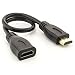 Produktbild Saxonia HDMI Verlängerungskabel (Stecker auf Buchse/männlich zu weiblich) High Speed HDMI Kabel Verlängerung Version 1.4b kompatibel zu Full HD 1080p 3D 4K bei 30 Hz- mit Ethernet 0,3m …