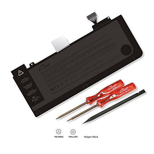 Abyone 6000mAh Laptop Akku für Apple MacBook Pro 13 inch A1278 (Early 2011 2012 Late 2011 Mid 2009 2010 Aluminum Unibody) Apple A1322 020-6764-A 020-6765-A Laptop Akku -10.95V/65.5Wh - 7