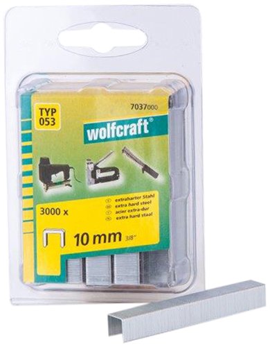 Wolfcraft 7037000 3000 Klammern breit, X-harter Stahl Typ 53 10 mm