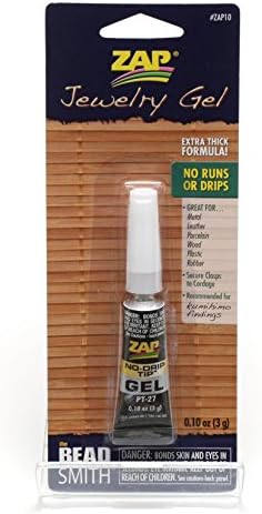 JEWELTAILOR 1 Beadsmith Zap Gel Glue With Instructions ~ Strong Non Drip Adhesive For Jewellery Making, Kumihimo, Macrame & Braiding Etc ~ Jewellery Making Essentials