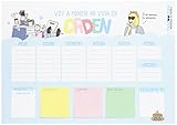 calendario organizador semanal Planeta Gifts 10184168 - Planificador con diseño Moderna de pueblo