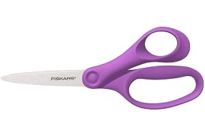 Fiskars Skolsax, Sax för Barn från 12 År, Högerhändad, Total längd: 18 cm