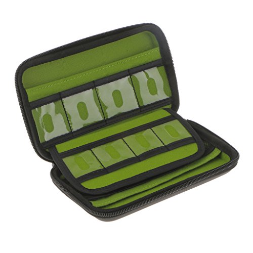 MagiDeal Aufbewahrungstasche Kabel Organizer Etui Rei  verschluss-Beutel H  lle Ideal f  r Reisen - Schwarz