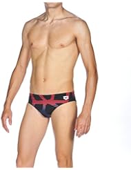 Arena Spider Brief Bañador Slip, Hombre, Negro (Black / Red), 90