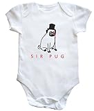 HippoWarehouse Sir Pug baby vest boys girls