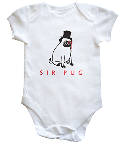 HippoWarehouse Sir Pug baby vest boys girls