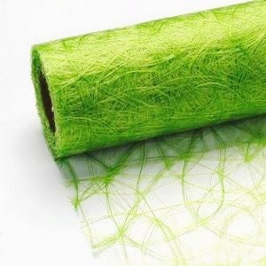 25 m x 20 cm Sizoweb® Vlies Original Tischband Tischläufer grün maigrün für Hochzeit
