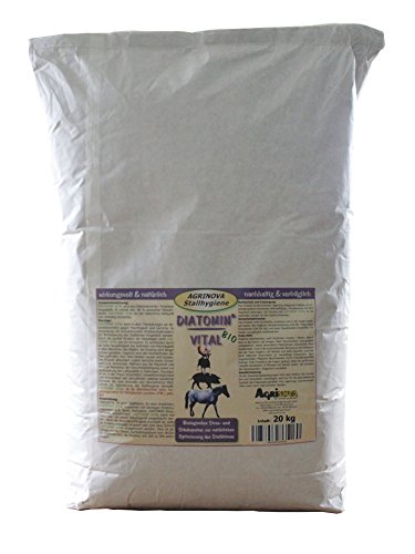 DIATOMIN Vital 20 kg - amorphe Universal-Kieselgur als Einstreu-Trocknungsmittel zur Verbesserung des Stallklimas