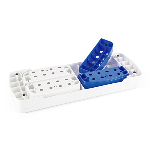 Klarfit Aerobic-Stepper ST3 Fitness Heimtrainer Steppbrett (höhenverstellbar in 3 Höhenstufen, rutschfeste Trittfläche, Belastung max. 250kg) schwarz-grau, weiß-pink oder weiß-blau - 3