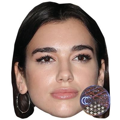 Preisvergleich Produktbild Celebrity Cutouts Dua Lipa Maske aus Karton