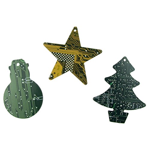 Preisvergleich Produktbild getDigital Leiterplatten Weihnachtsbaumschmuck : 3er Set