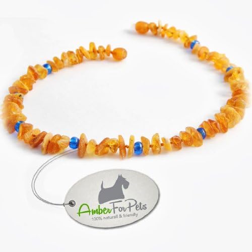 30-39cm Amber collar for dogs &amp; cats; 100% Baltic Amber; free of chemicals; flea &amp; tick protection; no secondary effects on Your pet.