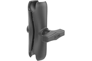 RAM MOUNTS Ram Mounting RAM201U Bras Court à Double Douille pour Bases à Billes de 1,5"