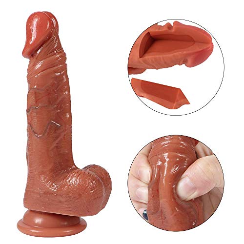 Preisvergleich Produktbild LJWLZFYF Doppelschichthärte Flüssigsilikon Simulation Fake Small Pis Belt