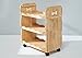 Produktbild Kinder Rollwagen, Bücherregal, Küchenwagen, Allzweckwagen, 100% Massivholz, Natur