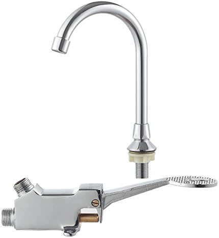 DuZiShi-slt Full copper horizontal pedal faucet, basin faucet, medical pedal, single cold faucet