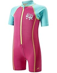 Speedo Hot Tot IF Traje de Baño, Niña, Rosa (Vegas Pink / Bali Blue / Lime Punch), 2 Años
