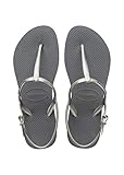 43/44 EU (41/42 Brazilian) Havaianas Freedom, Sandalias para Mujer, Plateado (Steel Grey), 43/44 EU