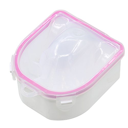 Sanwood 2 Layers Finger Shape Nail Art Polish Remove Wash Soak Bowl Manicure Spa Tool - Random Colour