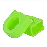 Material: gel de sílice. 2pcs Cubierta Verde De La Bicicleta De Montaña Protector De La Manga Del Cigüeñal Y Bielas De Protección