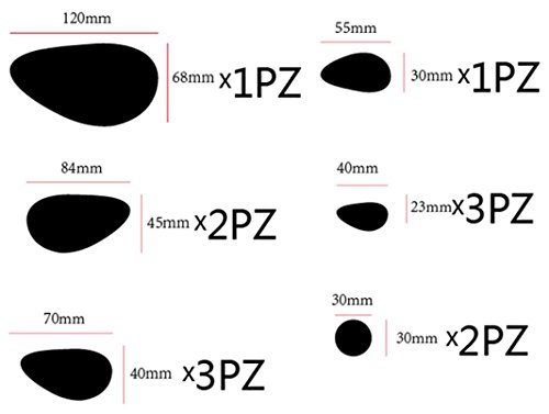 Kingko® 12st DIY Abnehmbarer 3D-Spiegel-Acrylwand -Aufkleber-Abziehbild-Hauptdekor -Kunst (Silber) - 4