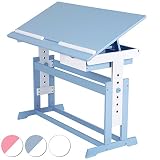 Infantastic Children's Desk (Choice of Colours) Kids' Study Writing Table - Blue