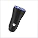 Price comparison product image WANG Dual USB Car Charger Intelligent Adaptive Fast Charging Digital Display Charger,Black