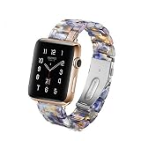 Kompatibel Apple Watch Band 38 / 42Mm, Ersatz Iwatch Strap Harz Edelstahl, Männer Frauen Sport Armband Armband Iwatch Serie 3, Serie 2, Serie 1, Nike +, Edition,42Mm