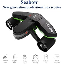 Sublue Scooter sous-Marin Électrique Professionnel Seabow Profondeur 40 m 2 Batteries 98Wh Opération 45 Min Diving Plongée Plage Vacances Été Mer Freestyle Adulte Vert SEABOWAGBAT02