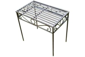 GARDEN MARKET PLACE REDUCED-Versailles Metal Side Table or Plant Stand in Antique Bronze Finish (Mid Size)- Ideal for the Home or Garden