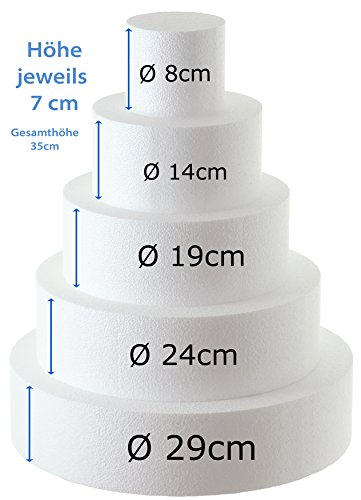 Styroportorte 5-stöckig - 2