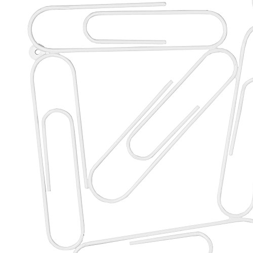 Pinnwand oder Memoboard Büroklammer Design – Weiß - 2