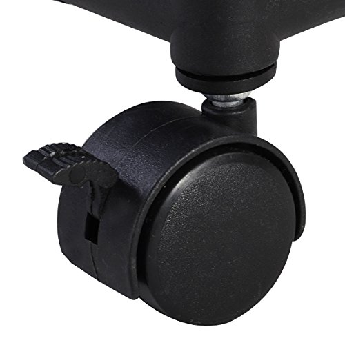 Wäschesortierer Wäschewagen Wäschekorb Wäschebox Wäschesammler mit 4 Fächern Wäschebeutel Wäschesack Wäschetasche in schwarz - 7