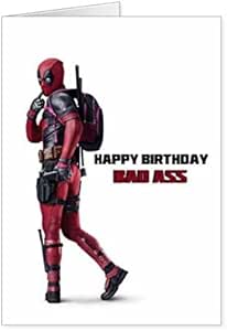 Funny Deadpool Carte D Anniversaire Amazon Fr Fournitures De Bureau