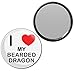 I Love My Bearded Dragon - 55mm Round Compact Mirror