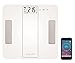 Price comparison product image Exzact EX912 Smart Body Analysis Scale - Bluetooth 4.0 For Smart Phones iOS (iPhone) - Body Fat / Body Water / Muscle / Bone - Large Capacity: 180 kg/ 400 lb Digital Bathroom Scale / Electronic Weighing Scale (White)