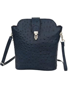 AMBRA Moda Kleine Ledertasche, Umhängetasche, Schultertasche SL704