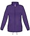 Produktbild ShirtInStyle Basic Lady Windjacke Regenjacke Jacke Waserabweisend mit Kapuze viele Farben, purple XXL