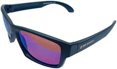 BluBlocker Wayfarer Polarized - Black Matte with Blue Mirror Lenses