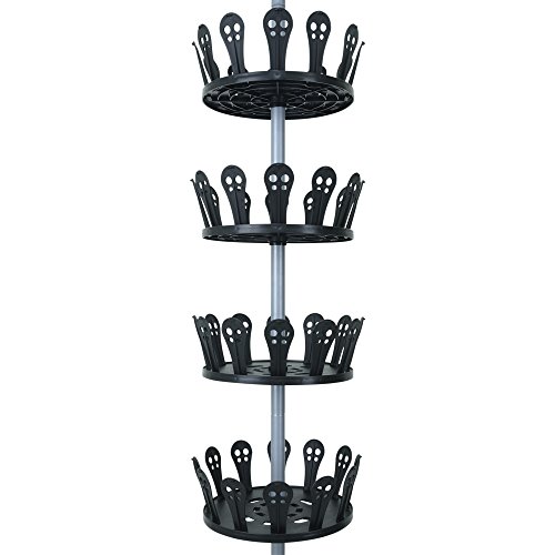 Schuhregal Schuhkarussell Schuhständer Schuhschrank Teleskopregal 96 Schuhe - 7