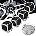 Price comparison product image MERCEDES BLACK AMG ALLOY WHEEL CENTRE CAPS X 4 NEW RAISED CENTRE STYLE