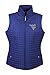 Produktbild Nitro USA NCAA Damen Kreis Steppweste mit Strass und metallic Flying WV Logo, Damen, Navy, Small