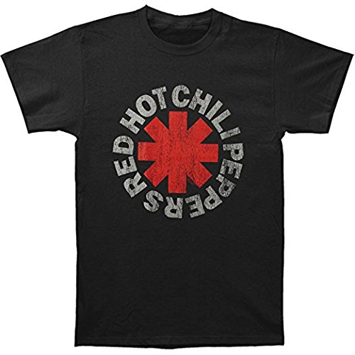 Camiseta "asterisco desgastado" de Red Hot Chili Peppers (Negro)