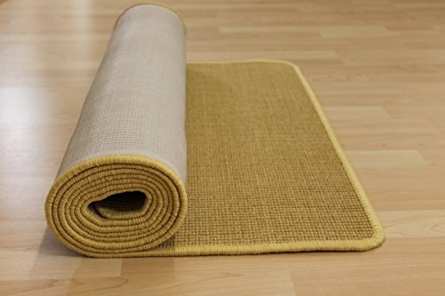 Sisal Teppich Malta, Naturfarbe Läufer 90 cm breit Größe 10 x 10 cm Musterstück - 4